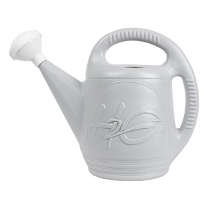 2GAL LIGHT GREY PLASTIC WATERING CAN
