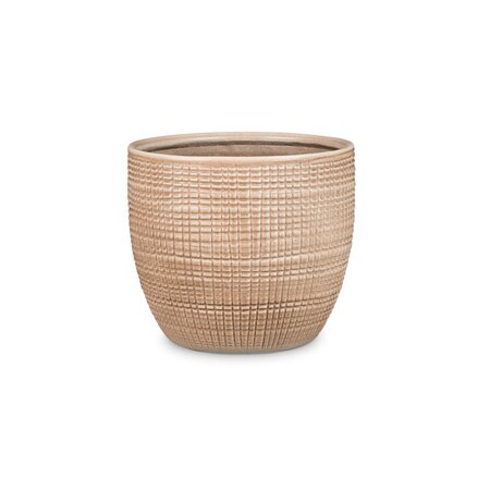 866 14cm COVER POT CANELLA - TAN