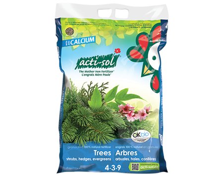 ACTI SOL TREES/SHRUBS/EVGNS FERTILIZER 8Kg 4-3-9