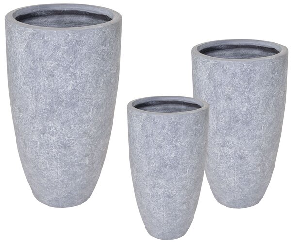 ARIZONA HIGH VASE WASHED GREY M (Rnd Tall Pot)