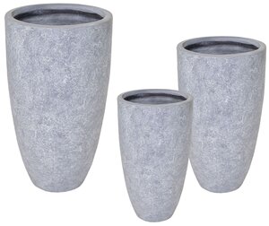 ARIZONA HIGH VASE WASHED GREY S (Rnd Tall Pot)