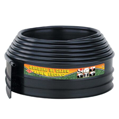 COMMERCIAL 4 1/2" x 20" LAWN EDGING BLACK