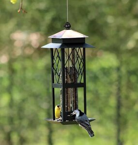 Copper & Black Trellis Tube Feeder