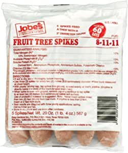 FERTILIZER SPIKES FRUIT TREE 5/PKG 8-11-11