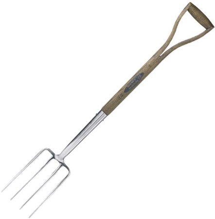 FORK TRADITIONAL  Y-HANDLE STAINLESS STEEL BORDER FORK 9"