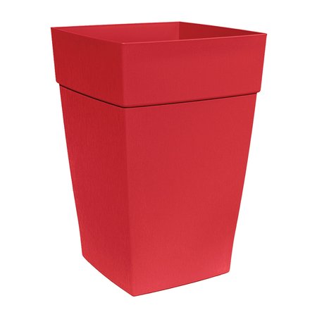 HARMONY 16" SELF-WATERING TALL PLANTER RED