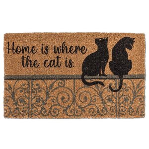 HOME IS WHERE THE CAT IS 18"X30" L