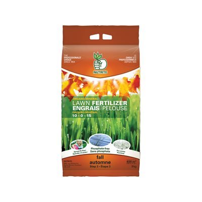 LAWN FERTILIZER FALL NUTRITE 9kg (10-0-15)
