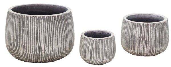 LEX COULDRON STRIPES SLATE POT M