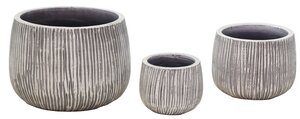 LEX COULDRON STRIPES SLATE POT S