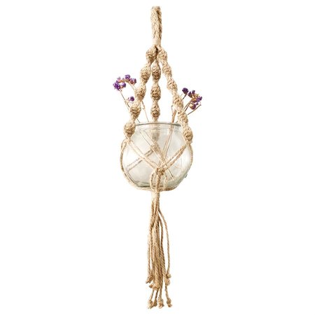 MACRAME NATURAL PLANT HANGER