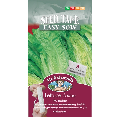 MR FOTHERGILLS LETTUCE ROMAINE SEED TAPE Oxford InstaShade