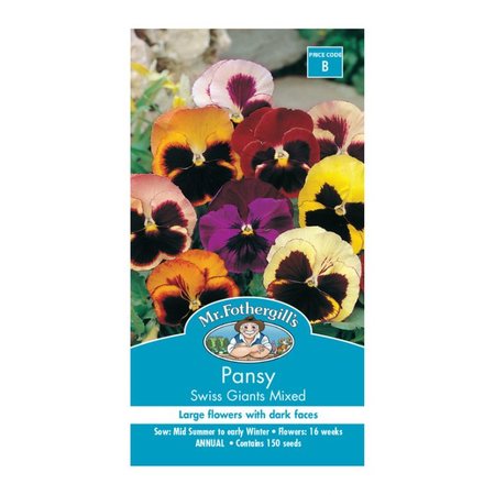 MR FOTHERGILLS PANSY SWISS GIANTS MIXED
