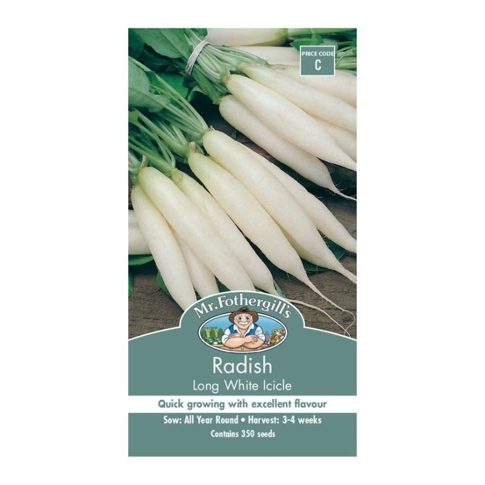 MR FOTHERGILLS RADISH LONG WHITE ICICLE Oxford Insta Shade MR FOTHERGILLS RADISH LONG WHITE ICICLE Oxford Insta Shade