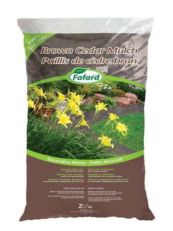 Mulch Bags Brown Colored 2cuft