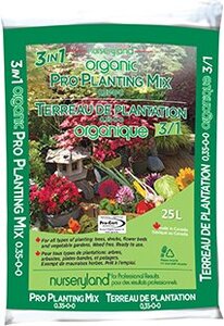 NURSERYLAND PLANTING MIX ORGANIC 3/1 25L