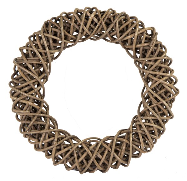 RATTAN WREATH NATURAL 12IN