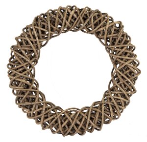 RATTAN WREATH NATURAL 12IN