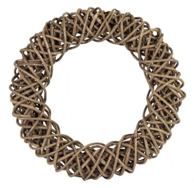 RATTAN WREATH NATURAL 16" Wide