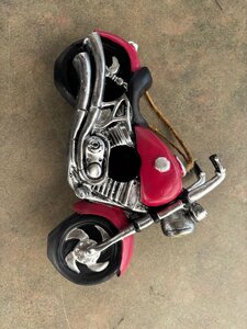 RED MOTORCYCLE BIRDHOUSE