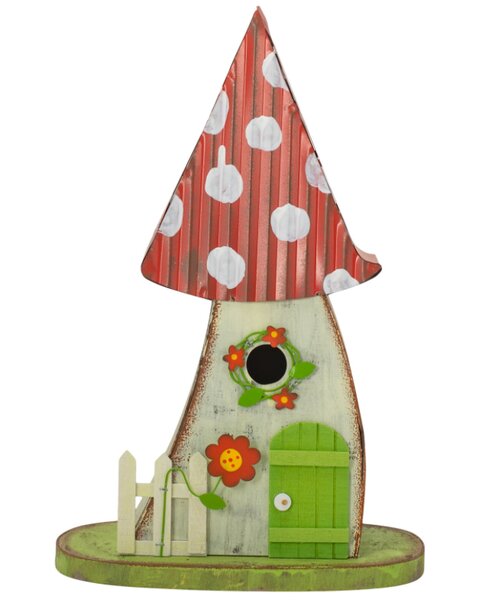 RED MUSHROOM BIRDHOUSE