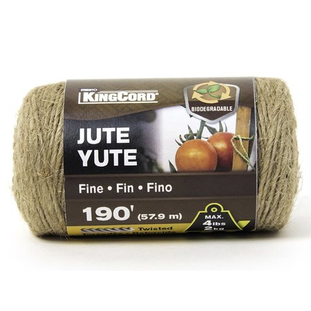 TWISTED JUTE TWINE FINE 190' NATURAL