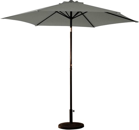 Umbrella 9' Aluminum Umbrella Grey