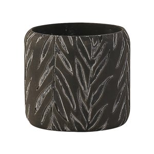 WILLOW LEAVES CHARCOAL PLANTER 14x14x13C